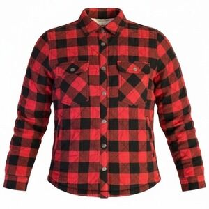 Canadiana Womens Buffalo Plaid Sherpa Lined Flannel Shirt Jacket Teen Size